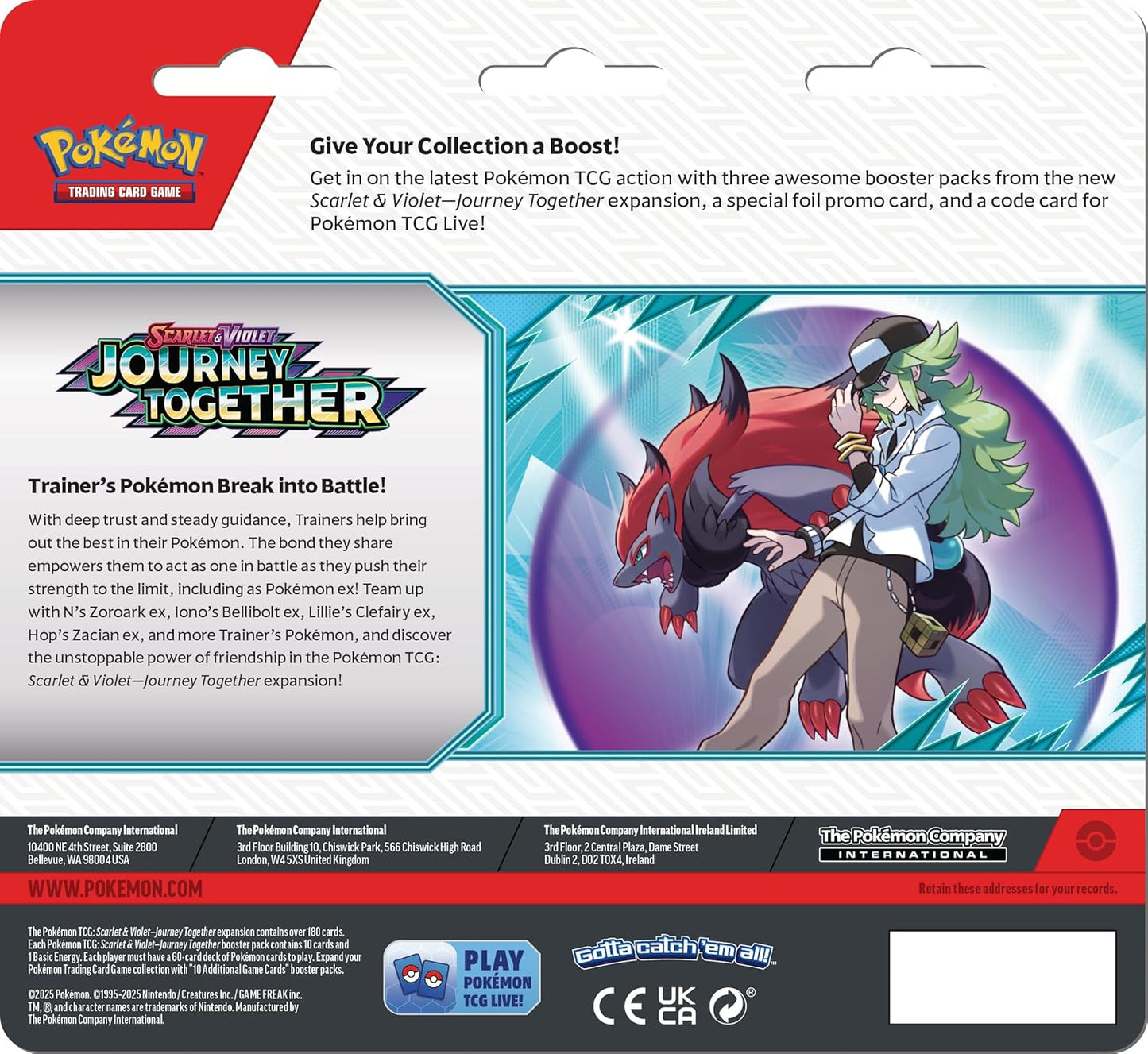 Pokemon Journey Together 3er Blister Yanmega EN