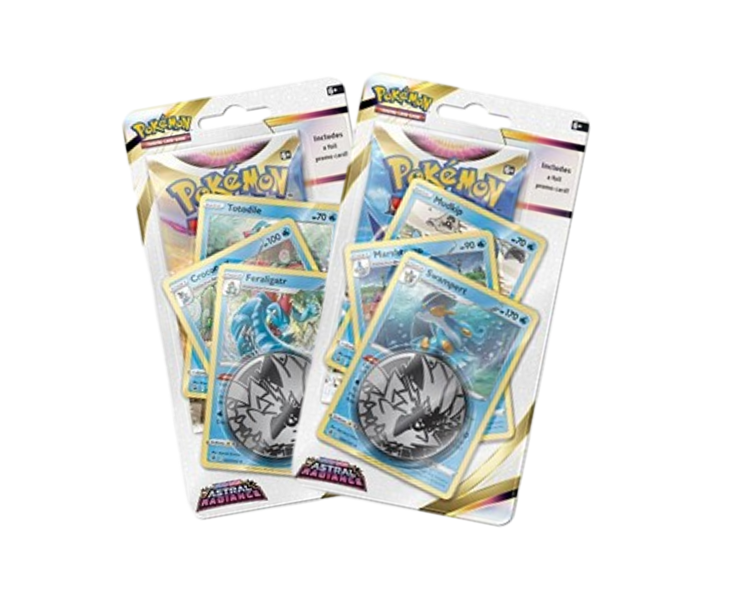 Pokemon Astral Radiance Feraligatr/Swampert Premium Checklane Blister