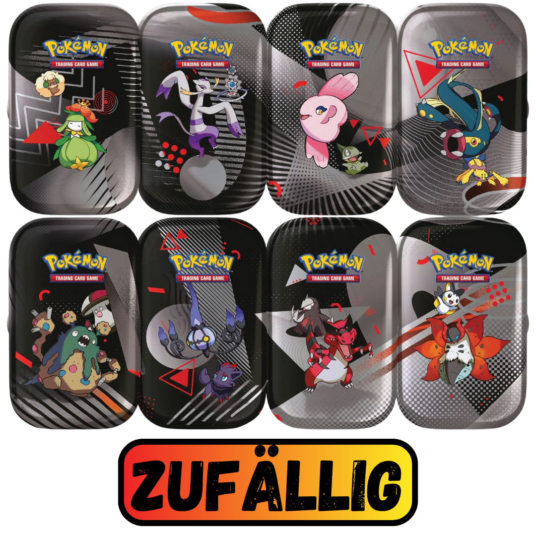 Pokemon Schwarze Blitze & Weiße Flammen Einall Mini Tin Zufällige Auswahl DE