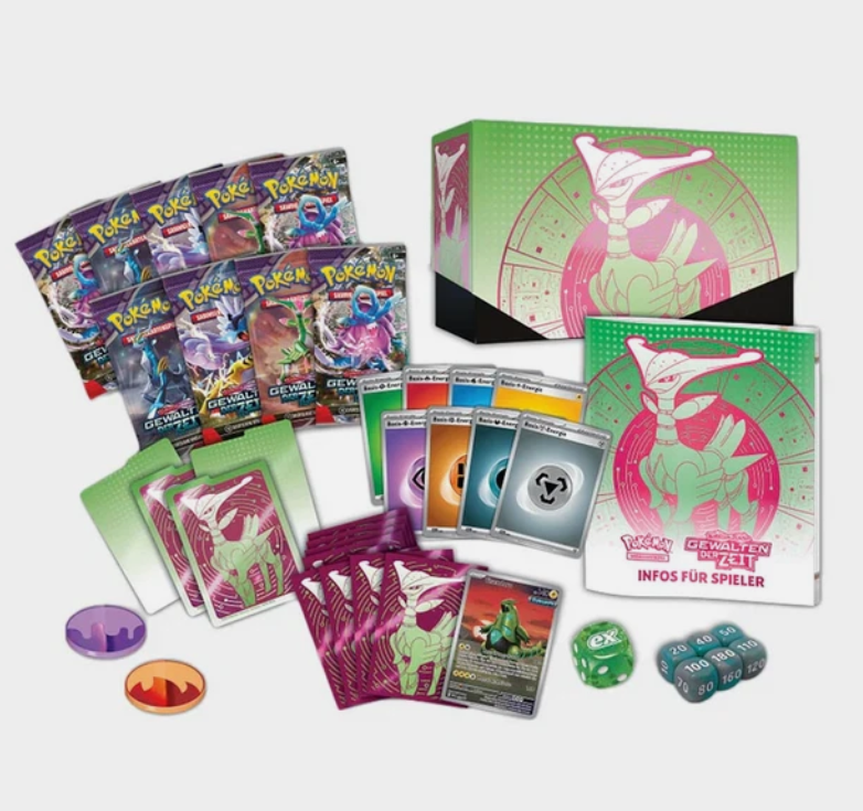 Pokémon TCG: Gewalten der Zeit - Top Trainer Box - DE Eisenblatt
