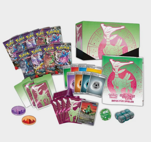 Pokémon TCG: Gewalten der Zeit - Top Trainer Box - DE Eisenblatt