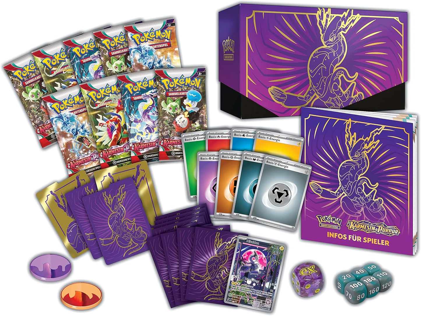 Pokémon TCG: Karmesin & Purpur - Top Trainer Box - DE Miraidon