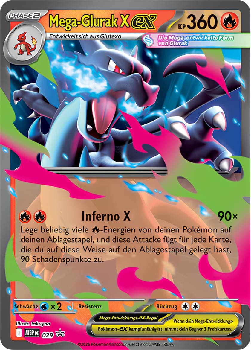 Pokémon – Mega Glurak X ex Tin Box Frühjahr 2026 – Deutsch