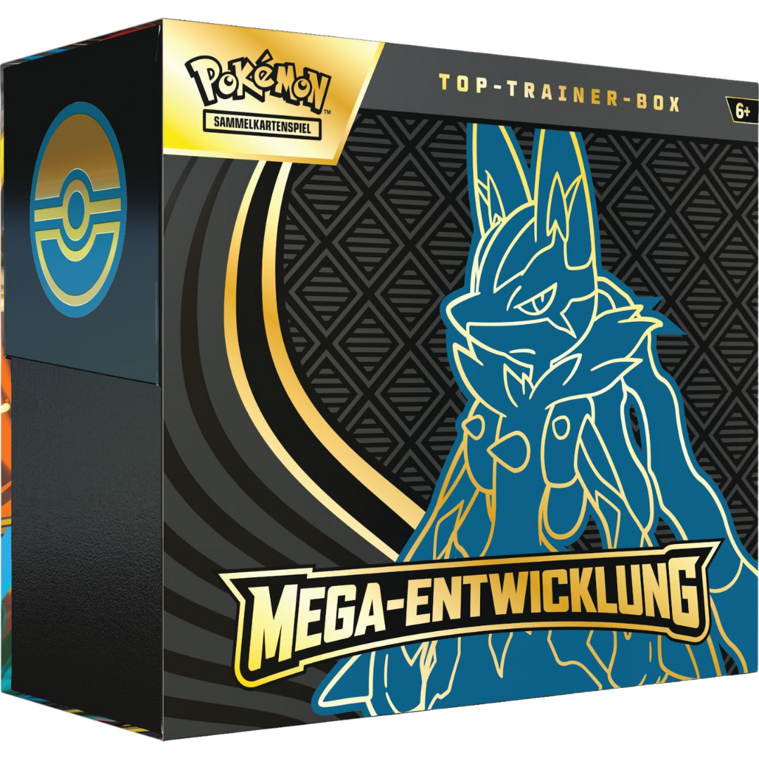 Pokémon TCG: Mega Entwicklung- Mega Lucario - Top Trainer Box / TTB DE