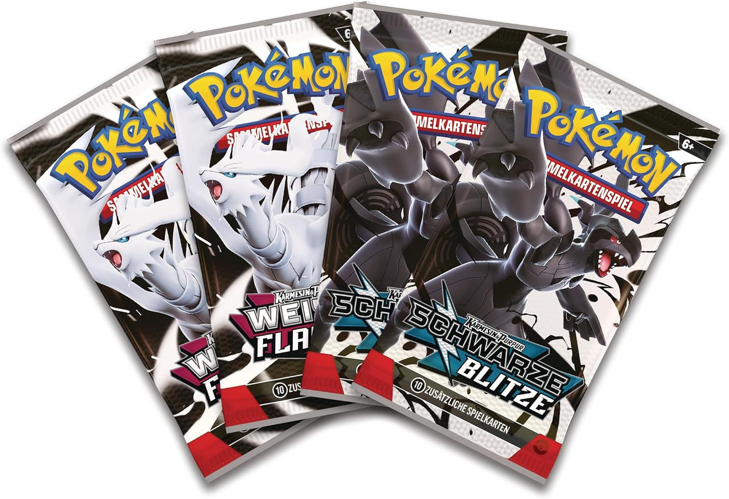 Schwarze Blitze & Weiße Flammen Victini Illustration Kollektion DE
