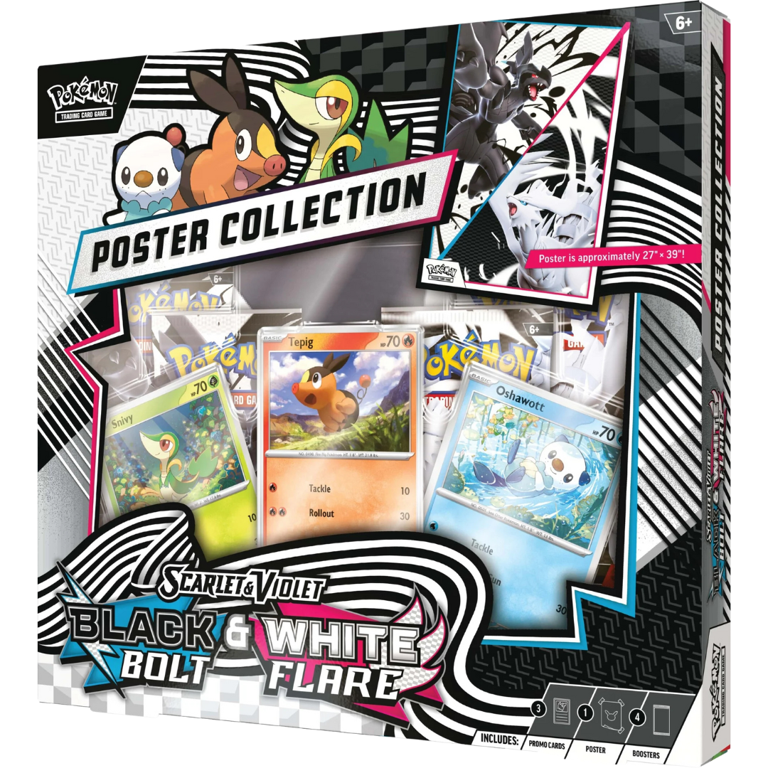 Pokémon Black Bolt & White Flair Unova Poster Collection