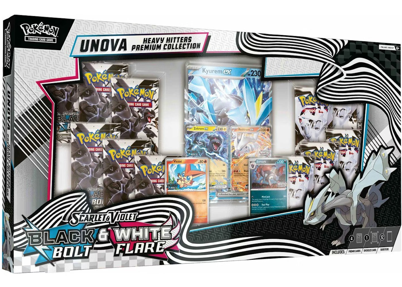 Pokemon Heavy Hitters Premium Collection/ Kollektion, Scarlet-Violet, Black-Bolt, 2025 Costco Exclusiv bei GoblinCards.shop