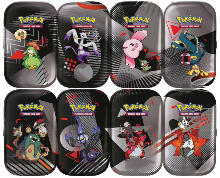 Pokemon Black Bolt & White Flair Unova/Einall Mini Tin Zufällige Auswahl Englisch