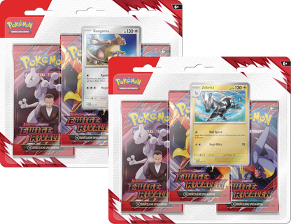 Pokemon Ewige Rivalen 3er Blister Kangama/Zebritz DE