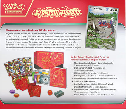 Pokémon TCG: Karmesin & Purpur - Top Trainer Box - DE Koraidon