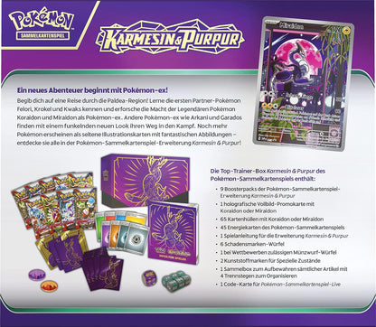 Pokémon TCG: Karmesin & Purpur - Top Trainer Box - DE Miraidon