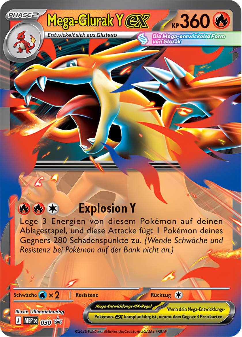 Pokémon – Mega Glurak Y ex Tin Box Frühjahr 2026 – Deutsch
