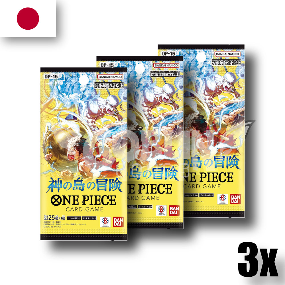 One Piece Adventure on Kami’s Island (OP-15) 3er Boosterbundle | JP