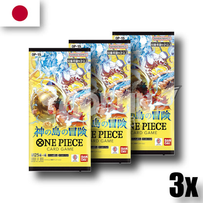 One Piece Adventure on Kami’s Island (OP-15) 3er Boosterbundle | JP