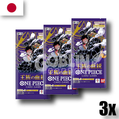 One Piece Royal Blood (OP-10) 3er Boosterbundle | JP
