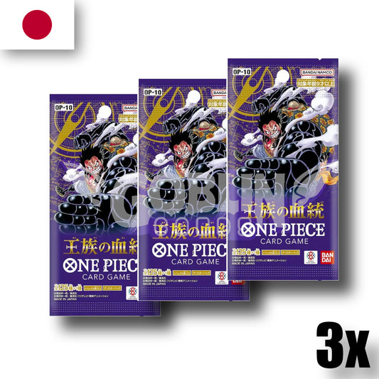 One Piece Royal Blood (OP-10) 3er Boosterbundle | JP