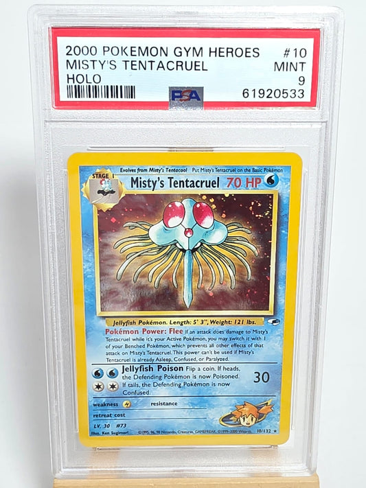 PSA 9 2000 Misty s Tentacruel Gym Heroes EN 10