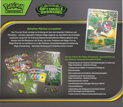 Pokémon Optimale Ordnung Top Trainer Box TTB ETB – Deutsch