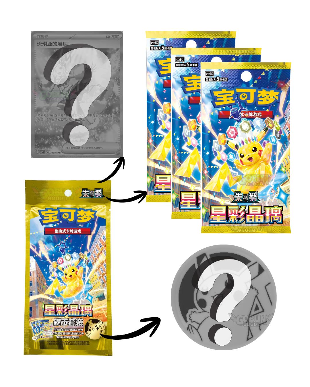 Pokémon Coin Set Stellar Crystal CSV9C | Chinesisch S-CHN