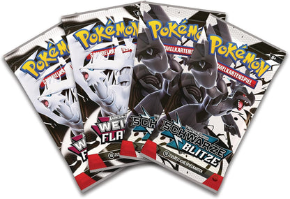 Schwarze Blitze & Weiße Flammen Victini Illustration Kollektion DE