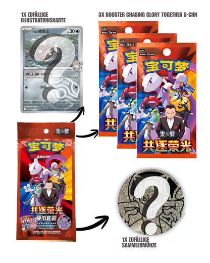 pokemon chasing glory together chinesisch Coinset. Inhalt